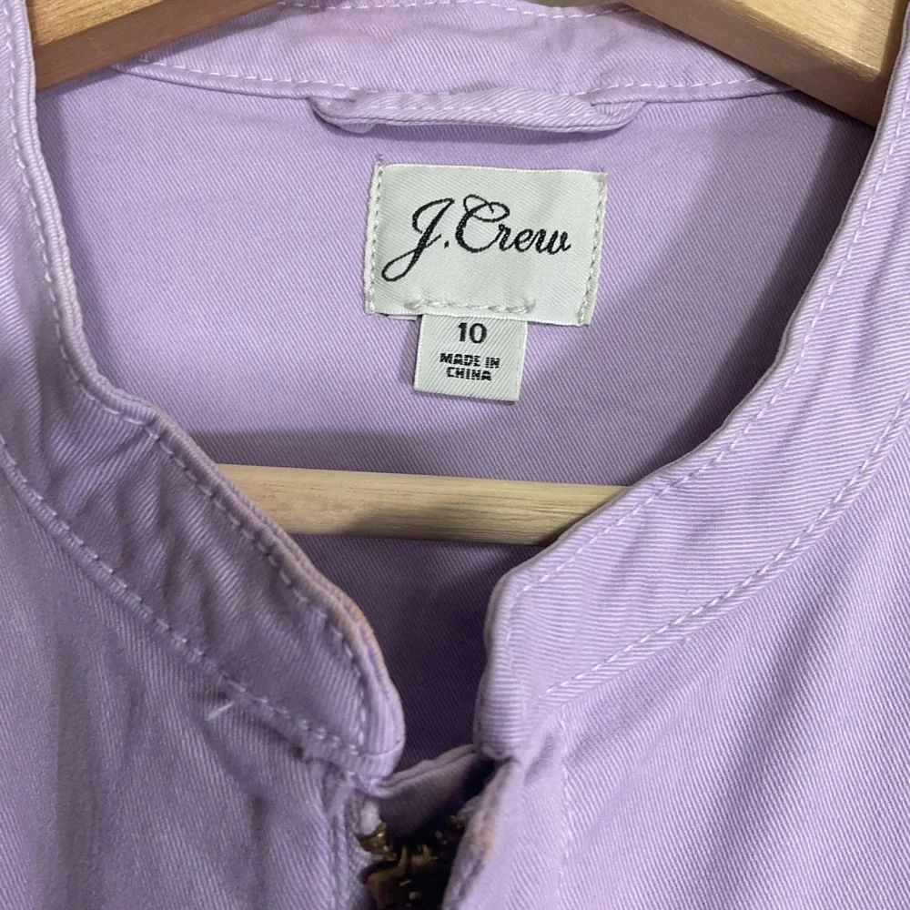 J. Crew Lilac Long-Sleeve Utility Jumpsuit